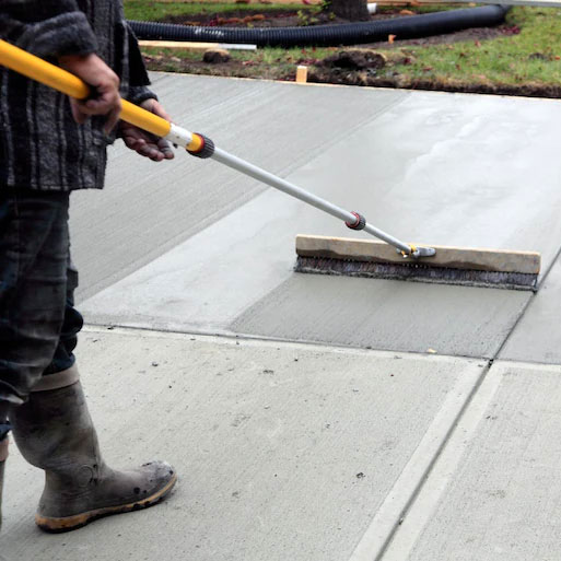 mg concrete driveway installation